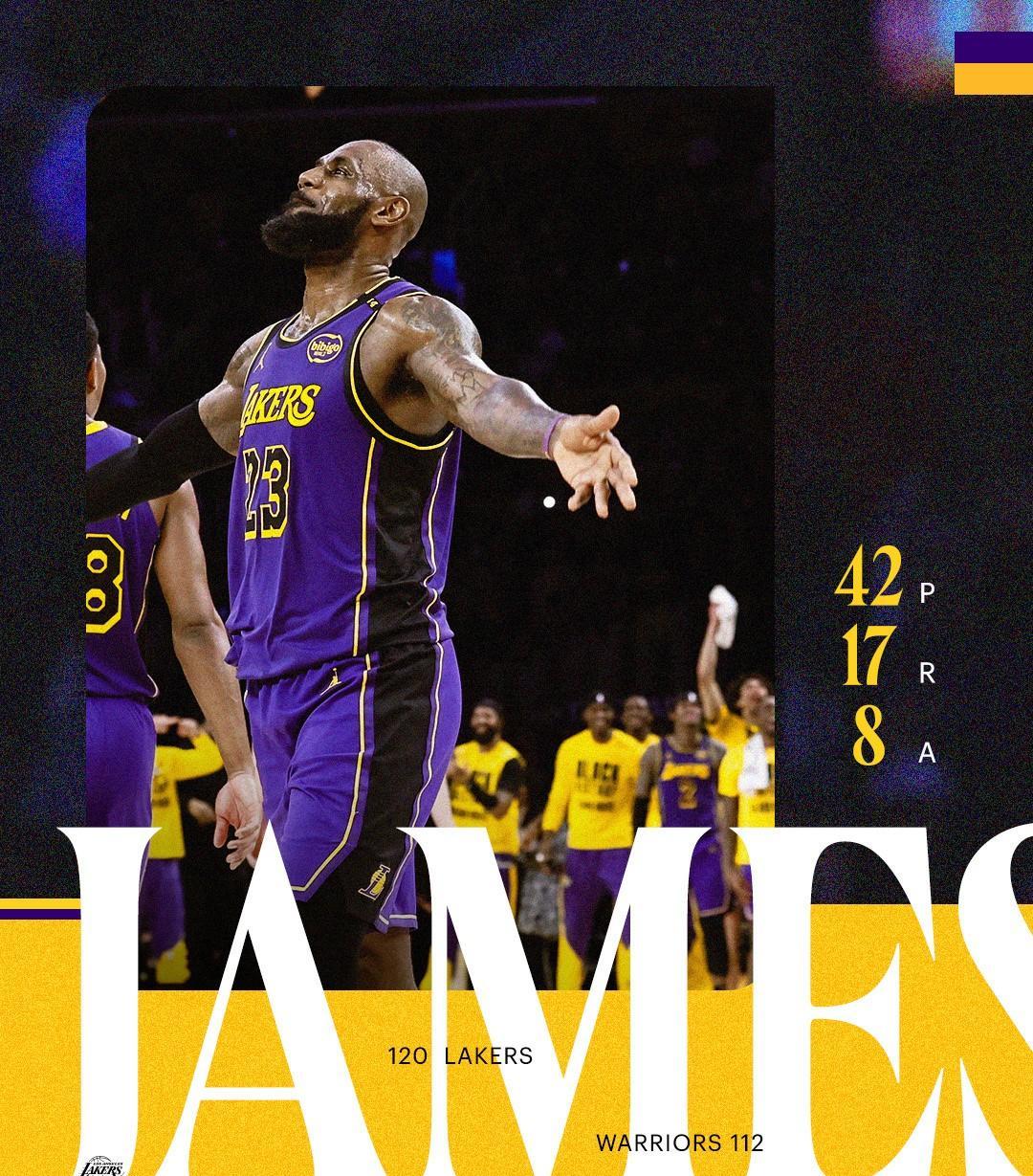 od体育竞技-詹姆斯开挂砍下40+，湖人大胜勇士